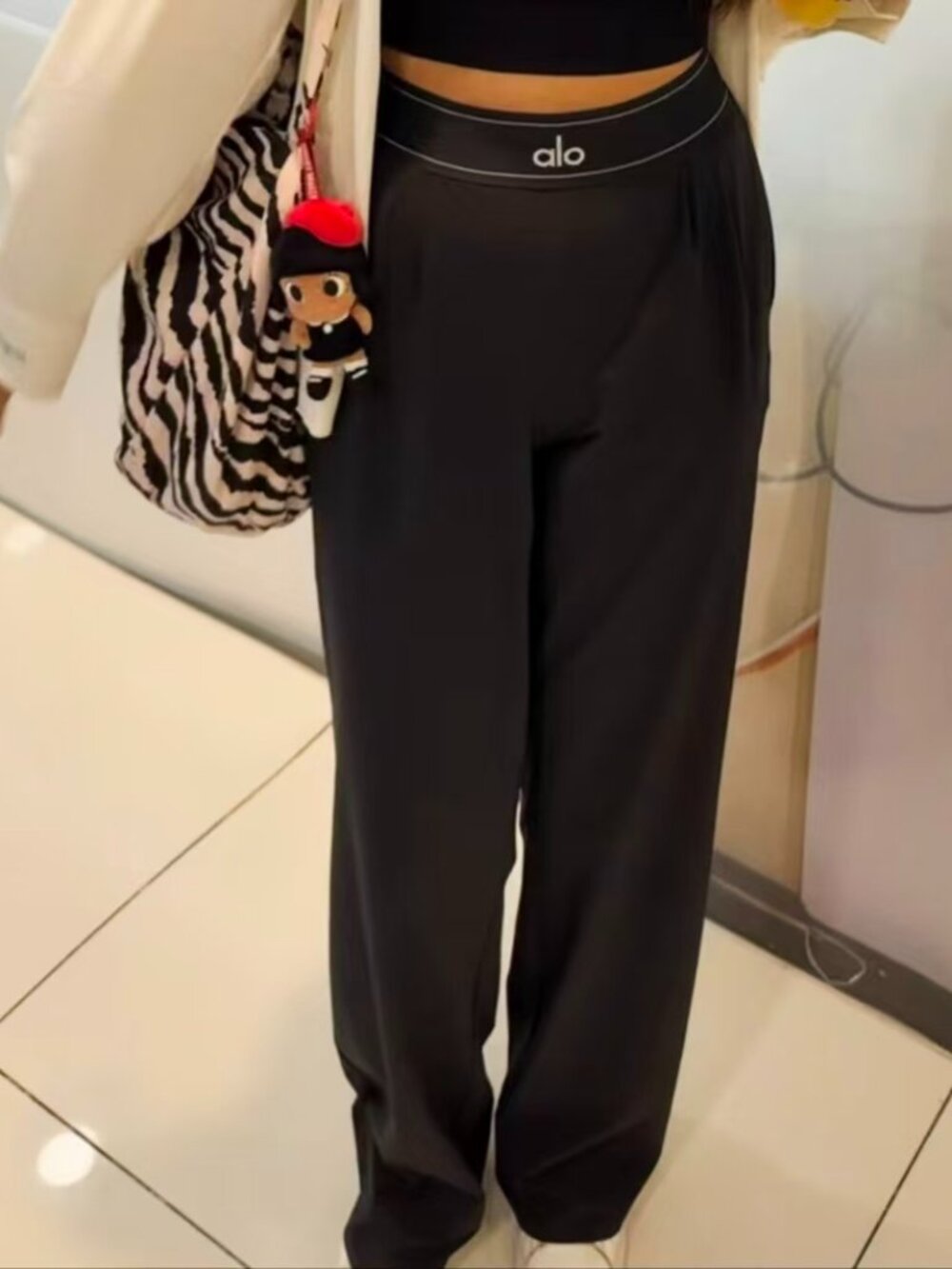 NWT💥ALO Yoga Suit Up Trouser|Wide-Leg Pants|Elevated Basics😄Regular 30"Inseam